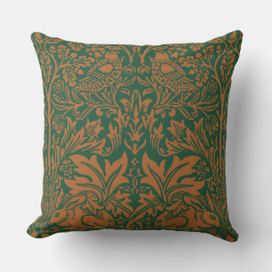 William Morris Brother Rabbit Bernstein Schwarzes  Kissen