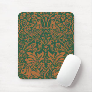 William Morris Brother Rabbit Bernstein Schwarzes Mousepad