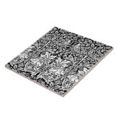 William Morris Brother Rabbit Black & White Fliese (Seite)