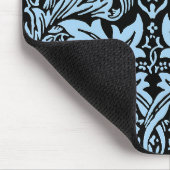 William Morris Brother Rabbit Hellblau Schwarz Mousepad (Ecke)
