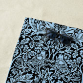 William Morris Brother Rabbit Hellblau Schwarz Strandtuch (Beispiel)
