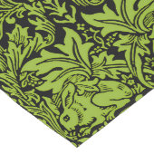 William Morris Brother Rabbit Hellgrün Schwarz Großer Tischläufer (Ecke)