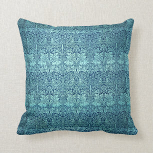 William Morris Brother Rabbit Muster in Blau Kissen
