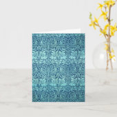 William Morris Brother Rabbit Pattern in Blau Karte (Gelbe Blume)
