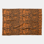 William Morris Brother Rabbit Rust Schwarz Muster Geschirrtuch (Horizontal)