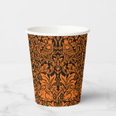William Morris Brother Rabbit Rust Schwarz Muster Pappbecher (Links)