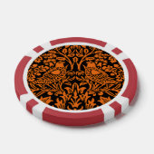 William Morris Brother Rabbit Rust Schwarz Muster Pokerchips (Einzeln)