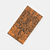 William Morris Brother Rabbit Rust Schwarz Muster Serviette (Ecke)