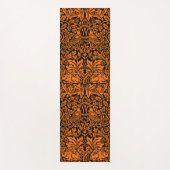 William Morris Brother Rabbit Rust Schwarz Muster Yogamatte (Vorderseite)