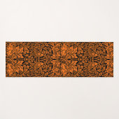 William Morris Brother Rabbit Rust Schwarz Muster Yogamatte (Vorderseite (Horizontal))