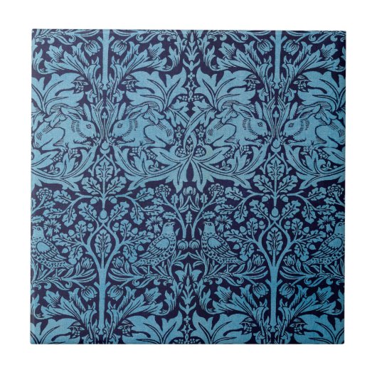 William Morris BrotherRabbit Fliese (Vorderseite)