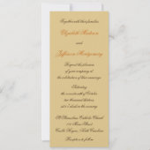 William Morris Brown Blätter Wedding Invitation Einladung (Vorderseite)