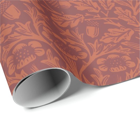 William Morris BROWN Geschenkpapier (Rolleneckpunkt)