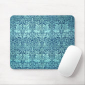 William Morris-Bruder-Kaninchen-Muster im Blau Mousepad (Mit Mouse)