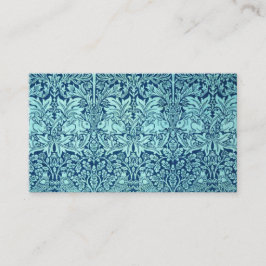 William Morris-Bruder-Kaninchen-Muster im Blau Visitenkarte