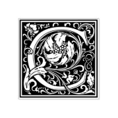 William Morris Buchstabe C Gummistempel (Prägung)