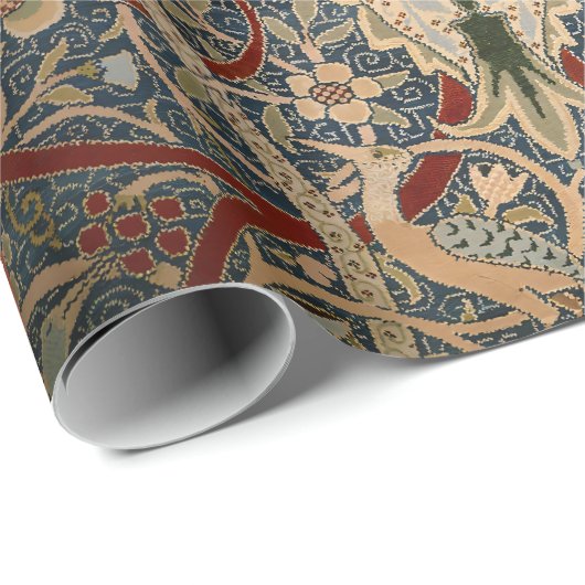 William Morris Bullerswood Faux Tapestry Geschenkpapier (Rolleneckpunkt)