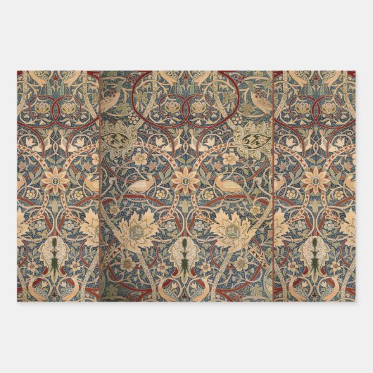 William Morris Bullerswood Faux Tapestry Geschenkpapier Set (Vorderseite 2)