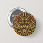 William Morris Bullerswood Imitats Tapestry Button (Vorne & Hinten)