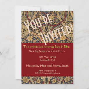 William Morris Bullerswood Imitats Tapestry Einladung