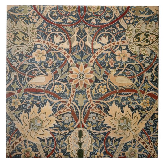 William Morris Bullerswood Imitats Tapestry Fliese (Vorderseite)