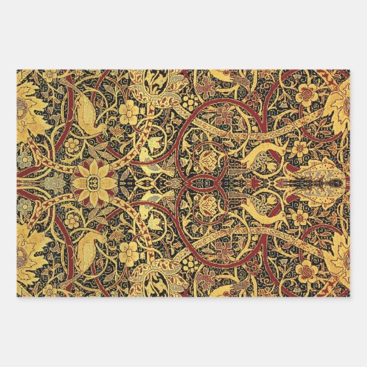 William Morris Bullerswood Imitats Tapestry Geschenkpapier Set (Vorderseite)