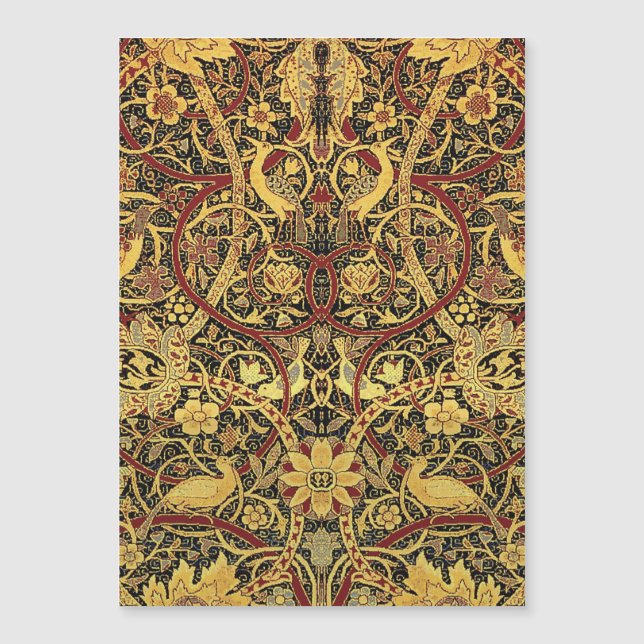 William Morris Bullerswood Imitats Tapestry Magnetkarte (Vorderseite)