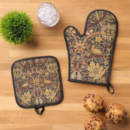 William Morris Bullerswood Imitats Tapestry Ofenhandschuh & Topflappen-Set (Oben Unten)