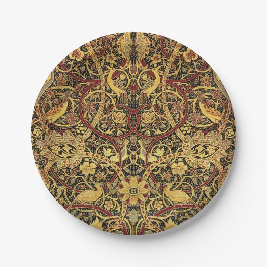 William Morris Bullerswood Imitats Tapestry Pappteller (Vorderseite)