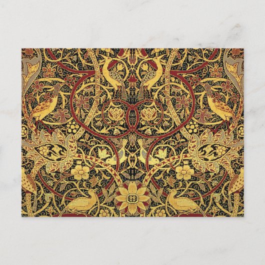 William Morris Bullerswood Imitats Tapestry Postkarte (Vorderseite)