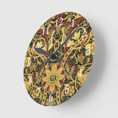 William Morris Bullerswood Imitats Tapestry Runde Wanduhr (Winkel)
