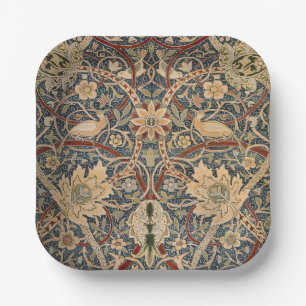 William Morris Bullerswood Vintage Vogelkunst Pappteller
