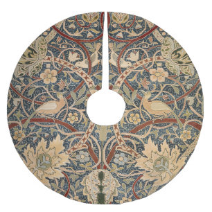 William Morris Bullerswood Vintage Vogelkunst Polyester Weihnachtsbaumdecke