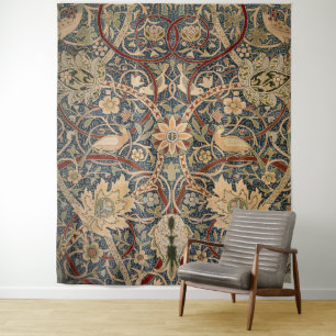 William Morris Bullerswood Vintage Vogelkunst Wandteppich