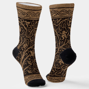 William Morris Campion getriebenes Leder Damast Socken