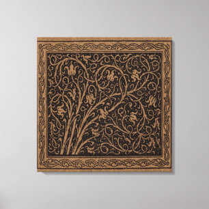 William Morris Campion getriebenes Ledertuch Leinwanddruck