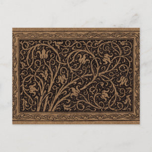 William Morris Campion getriebenes Ledertuch Postkarte