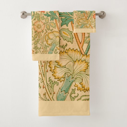 William Morris CarNations Retro Floral Badhandtuch Set (Insitu)