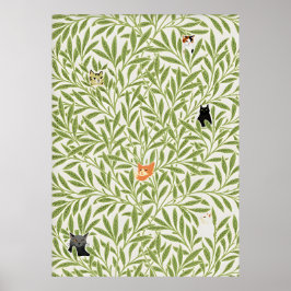 William Morris Cat Poster