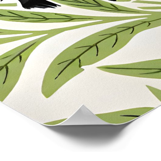 William Morris Cat Poster (Ecke)