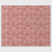 William Morris Cherry Red Larkspur Pattern Geschenkpapier (Flach)