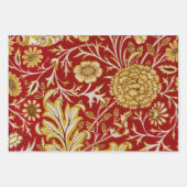 William Morris Cherwell Blumendesign Blau Geschenkpapier Set (Vorderseite 2)