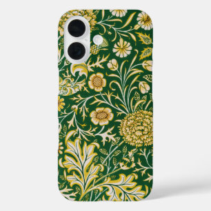 William Morris Cherwell Blumengestaltung Grün iPhone 16 Hülle