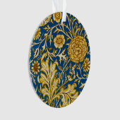 William Morris Cherwell Floral Pattern Blue Ornament (Vorderseite)