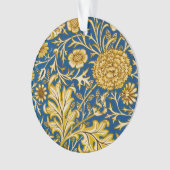 William Morris Cherwell Floral Pattern Blue Ornament (Vorderseite)