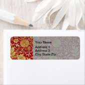 William Morris Cherwell Floral Pattern Red (Insitu)