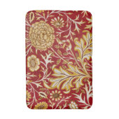 William Morris Cherwell Floral Pattern Red Badematte (Vorderseite Vertikal)