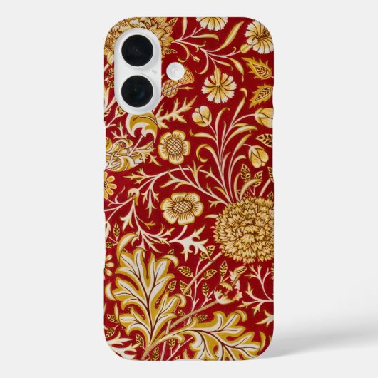 William Morris Cherwell Floral Pattern Red Case-Mate iPhone Hülle (Rückseite)