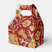 William Morris Cherwell Floral Pattern Red Geschenkschachtel (Rückseite)