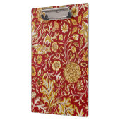 William Morris Cherwell Floral Pattern Red Klemmbrett (Links)